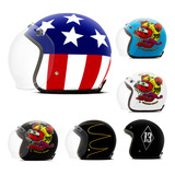 Capacete Aberto Custom Moto Chopper Etceter Customizado