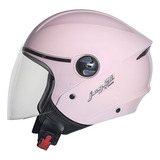 Capacete Aberto Joy 23 By Taurus Moto Motoboy Motoqueiro Cor Rosa Tamanho 60