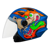 Capacete Aberto Pro Tork New Liberty 3 Coyote Fosco Azul 60