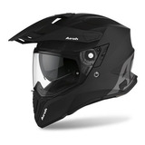 Capacete Airoh Commander Matt Black Preto 2022 Bone Brinde