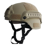 Capacete Airsoft - Capacete Tático Militar Preto Verde Tan