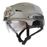 Capacete Airsoft Emerson Gear Fast Bump Com Viseira - Fg