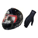 Capacete Articulado Givi X21 Preto Brilho C/óculos + Brinde