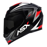 Capacete Asx Eagle Street Feminino Masculino + Viseira Fumê Cor Grafite Tamanho Do Capacete 56/s