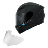 Capacete Axxis By Mt Preto Fosco + Viseira Extra Fume
