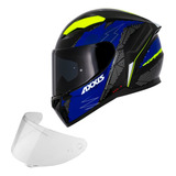 Capacete Axxis + Viseira Fume Extra - Narigueira E Bavete