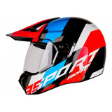 Capacete Bieffe 3 Sport Adventure Preto Azul