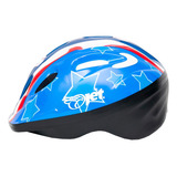 Capacete Bike Infantil Jet Tomcat America Ciclismo Skate M Cor Azul