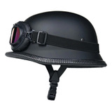 Capacete C/ Óculos Moto Bicicleta Alemão Segunda Guerra 