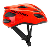 Capacete Ciclismo Bicicleta Vultro Rock Cor - Vermelho - G