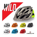 Capacete Ciclismo Bike Absolute Wild C/ Pisca Led Cores 2018