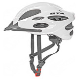 Capacete Ciclismo Bike Mtb Gta Start Inmold Led P/ Bicicleta Cor Branco Tamanho G (58-62)