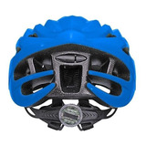 Capacete Ciclismo Bike Mtb Speed Gta Sinalizador Led Neon Cor Azul Tamanho 58-62cm