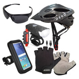 Capacete Ciclismo Bike Proteçao Bicicleta Kit Lanterna Cores
