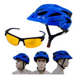 Capacete Ciclismo Bike Proteçao Oculos Sol