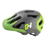 Capacete Ciclismo High One Enduro Headpro Mtb Verde/cinza M Cor Verde Cinza