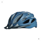 Capacete Ciclismo High One Win Mtb Com Pisca Led Azul Tam: M