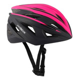 Capacete Ciclismo Mattos Racing Flash Com Led Mtb Bicicleta Cor Rosa Tamanho Único