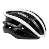 Capacete Ciclista Absolute Prime Preto Branco Bike Mtb Speed