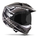 Capacete Competição Motocross Off Road Adventure Vis. Fumê