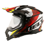 Capacete Cross Vision Glass Drakar C Viseira Antirrisco 60