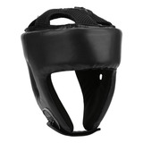 Capacete De Boxe Punching Head Guard Em Couro Pu Ajustável