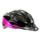 Capacete De Ciclismo Absolute Mia Pto/rosa Com Pisca Led Fp