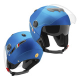 Capacete De Moto Aberto Duas Viseira