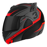 Capacete De Moto Articulado V-pro Jet 3 Robocop Pro Tork Nfe