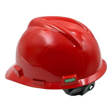 Capacete De Seguranca Vermelho Aba Frontal C/jugular Obra