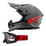 Capacete De Trilha Cross Fast Gray