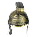Capacete Dourado Soldado Medieval Romano Fantasia