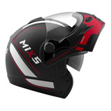 Capacete Escamoteável Mixs Captiva Óculos Interno Narigueira