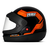 Capacete Fechado Sport Moto 788 Pro Tork Tamanho Do Capacete 62 Cor Laranja Viseira Cristal Desenho Sport Moto 788