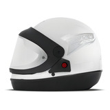 Capacete Fechado Tipo Sanmarino Para Motociclista Cor Branco Tamanho Do Capacete 58