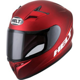 Capacete Fechado Vermelho Fosc Polar Helt Feminino Masculino