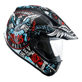 Capacete Helt Cross Vision Branco Cor Preto Tamanho Do Capacete 60l