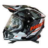 Capacete Helt Cross Vision Glass Ride Com Óculos Interno