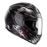 Capacete Hjc Cs 15 Songtan - Passeios - Original- Motoqueiro Cor Preto/vermelho Tamanho Do Capacete M (57/58)