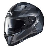 Capacete Hjc I70 Elim Preto Com Viseira Solar Big Trail