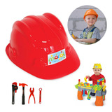 Capacete Infantil Construtor Com Ajuste Maral