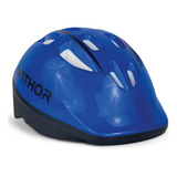 Capacete Infantil Para Bike Skate E Patins 3 A 8 Anos Nathor Cor Azul Tamanho P