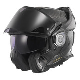 Capacete Ls2 Advant Robocop X Ff901 Carbon Preto Articulado