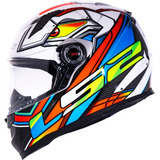Capacete Ls2 Ff358 Classic Xdron Neon Colorido Lançamento 21