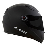 Capacete Ls2 Ff358 Monocolor Preto Fosco