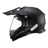 Capacete Masculino Moto Cross Texx Carcara Solido Preto