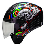 Capacete Masculino Moto Fw3 X-open Turbo Viseira Forro Preto Tamanho Do Capacete 60