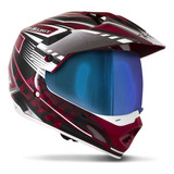 Capacete Modelo Off Road Th1 Vision Adventure Vis. Camaleão