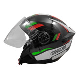Capacete Moto Aberto Ebf Spark Jet Sting Preto