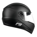 Capacete Moto Feminino Masculino Fly F-9 Classic Tamanho Do Capacete 58 Cor Preto Fosco